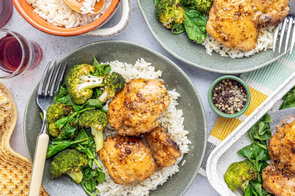 Sweet lemongrass marinated chicken thighs - Extra large standard