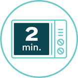 Ready in 2 mins! Ready in 2 minutes