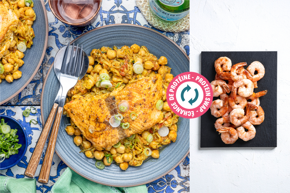 Protein Boost | Curried Shrimp Chana Masala