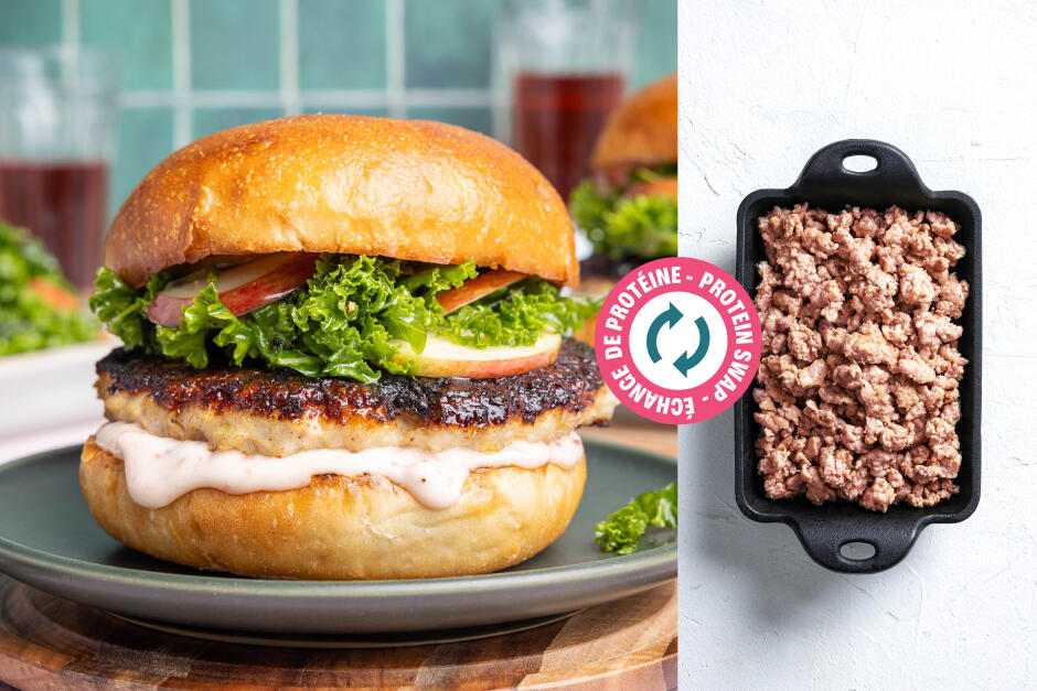 Échange de protéine | Burgers de dinde de l'Action de grâce