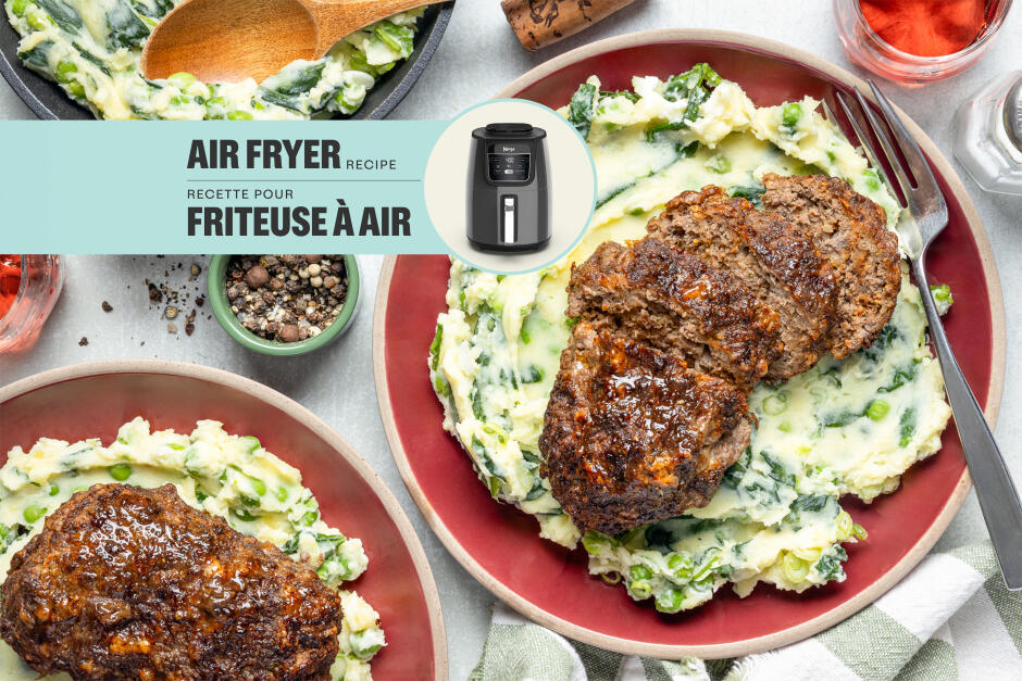 Pub-Style Beef & Cheddar Meatloaves