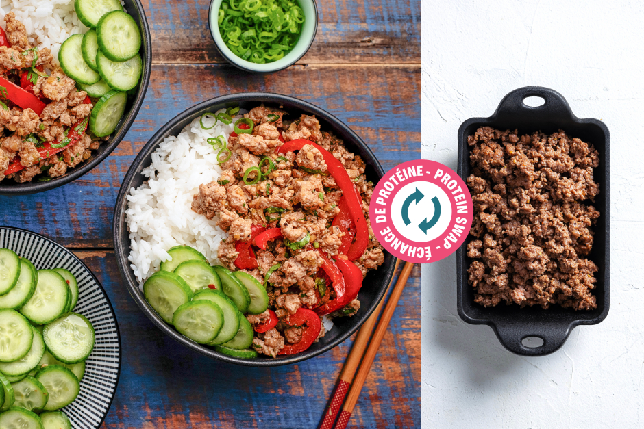 Protein Swap | Ground Beef Bulgogi Bowls