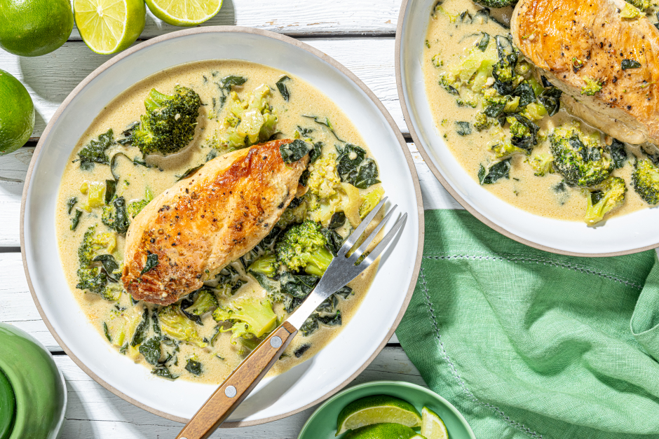 Spicy Thai Green Curry Chicken Breasts