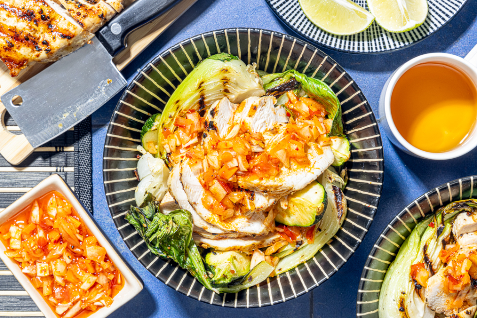 Poitrines de poulet grillées à la coréenne