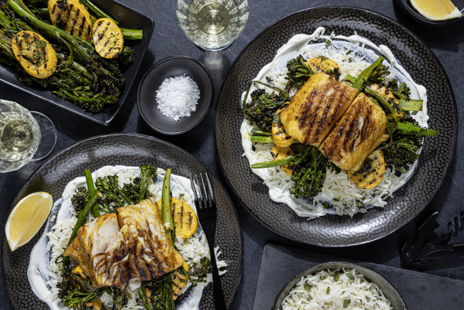 L’Artisan: BBQ Black Cod & Honey-Mint Grilled Vegetables