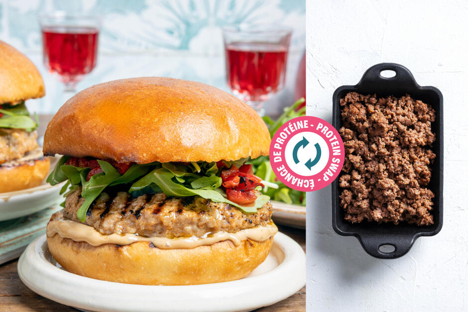 Protein Swap | BBQ Beef Burgers
