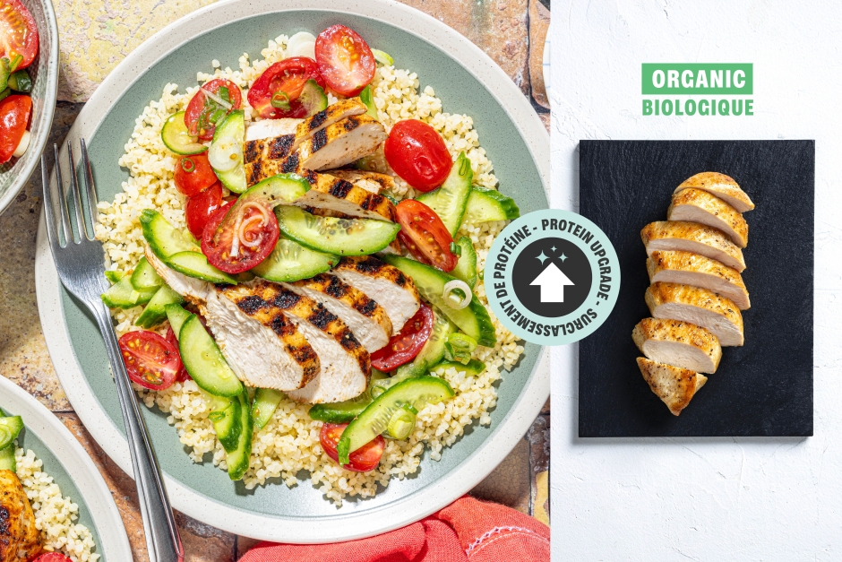 Surclassement de protéine | Poitrines de poulet BIO piri-piri grillé piquant