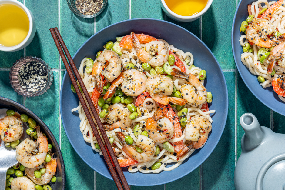Spicy Japanese Shrimp Noodle Salad