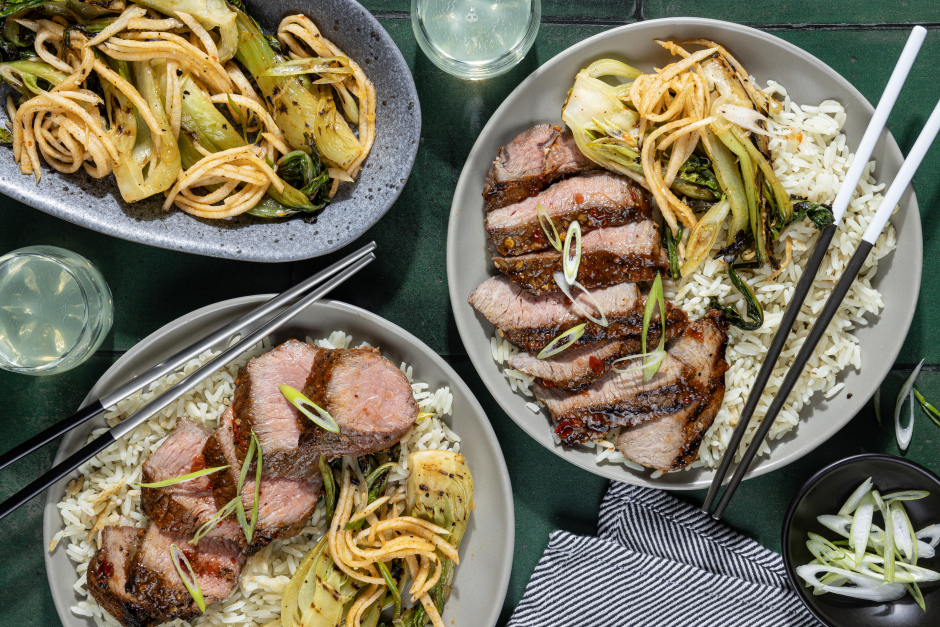 BBQ Spicy Pineapple-Chili Top Sirloin Steaks