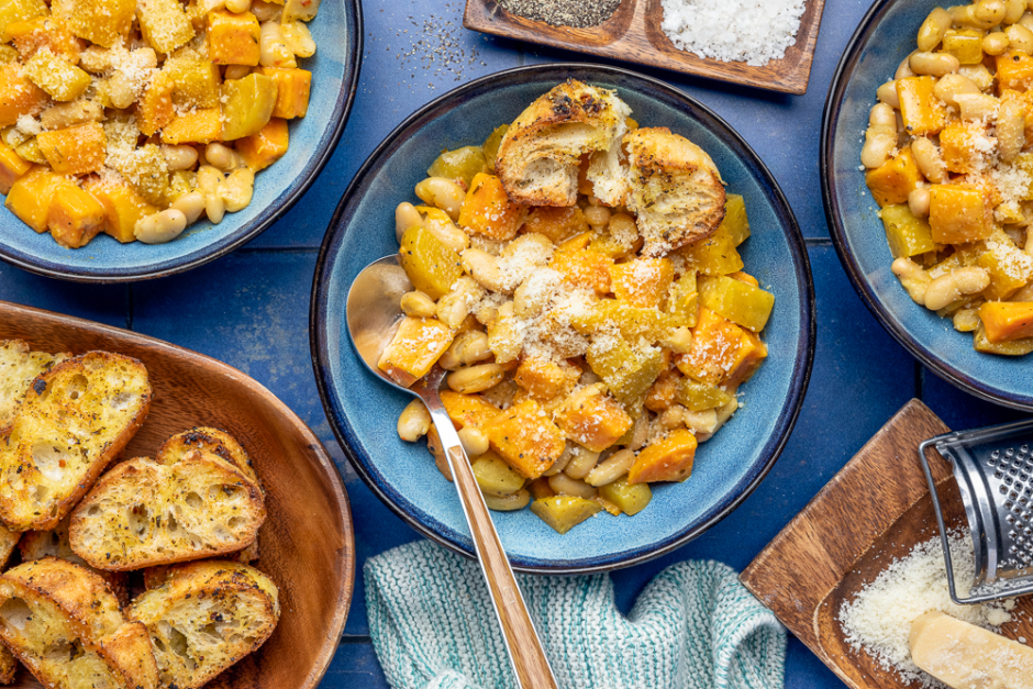 Golden Beet & Sweet Potato Veggie Cassoulet