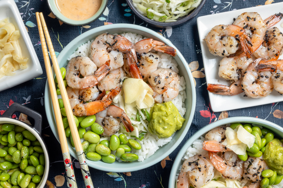 Dynamite Shrimp Sushi Bowls