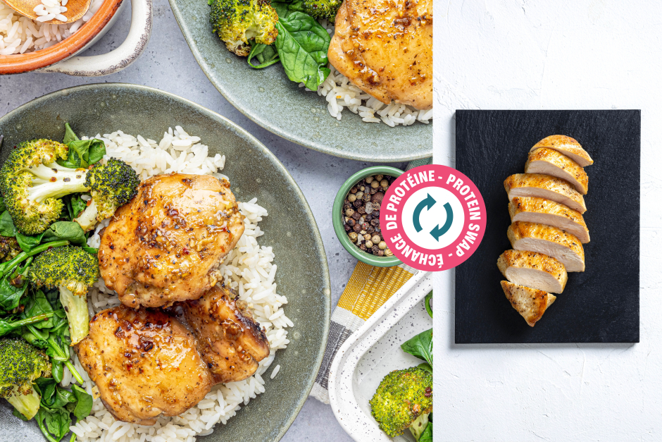 Échange de protéine | Poitrines de poulet marinées à la citronnelle sucrée