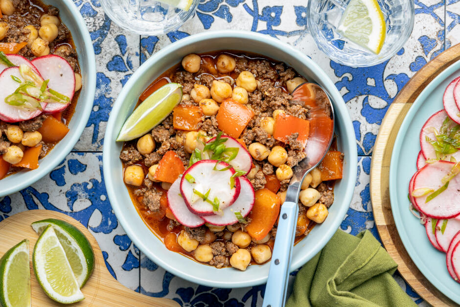 Bouilli de boeuf et pois chiches inspiré du pozole