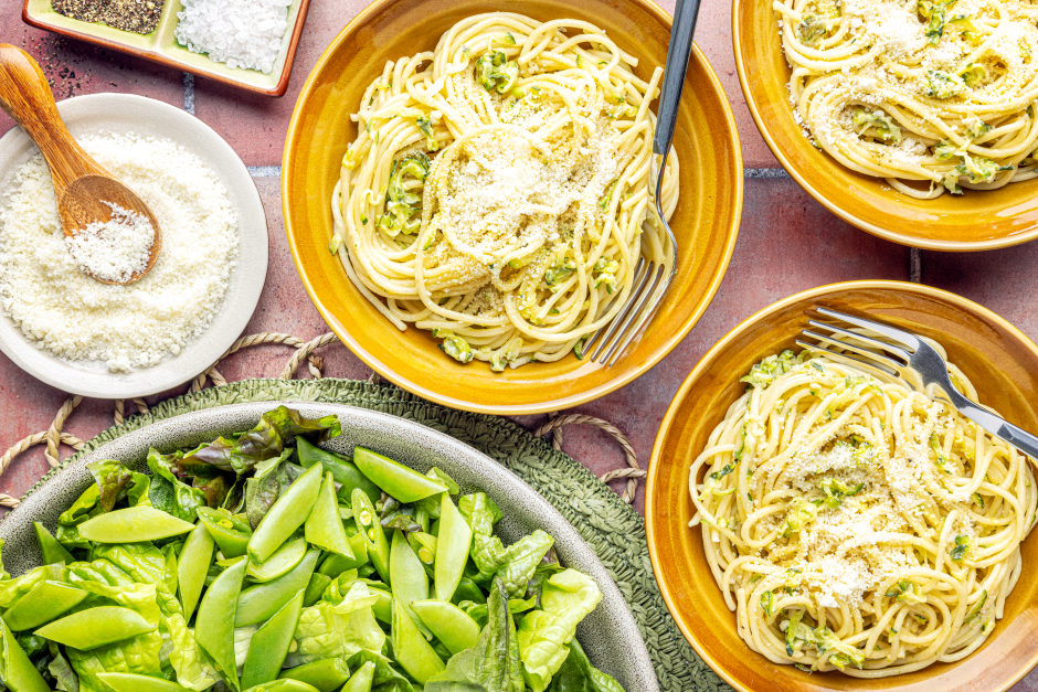 Spaghettis aglio e zucchini-Oh