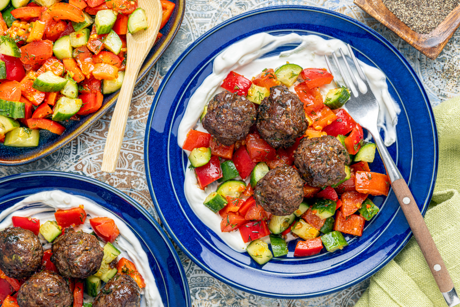 Sain + Sensé: Keftas de bœuf aneth-oignons verts