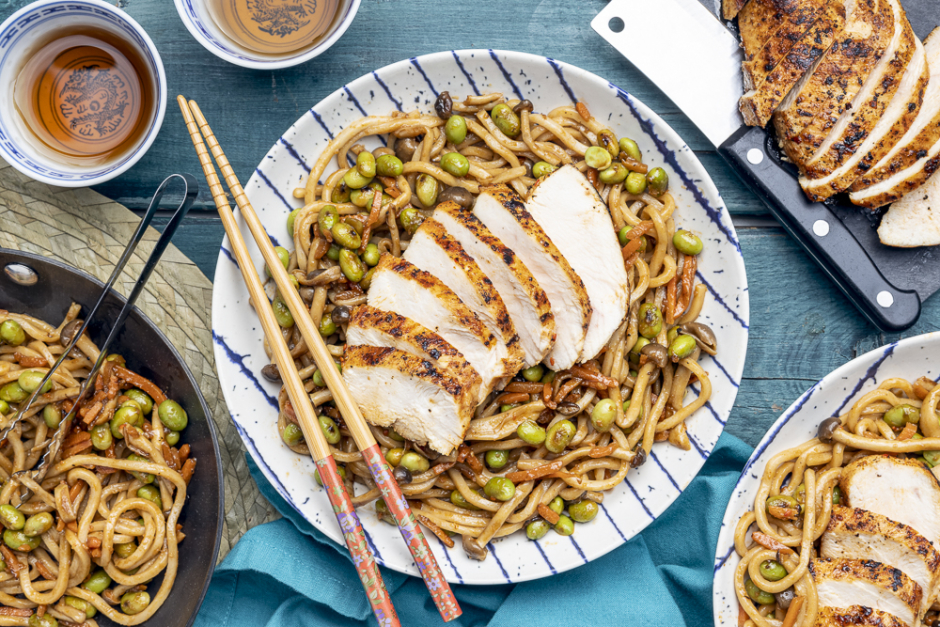 Hoisin-Ginger Chicken Noodles