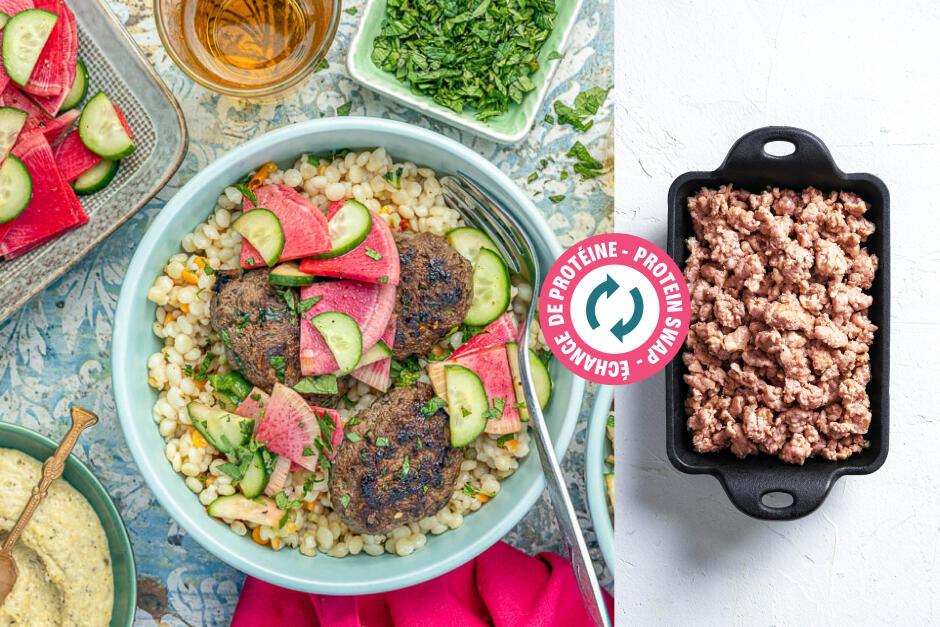 Protein Swap | Minty Spiced Pork Kefta