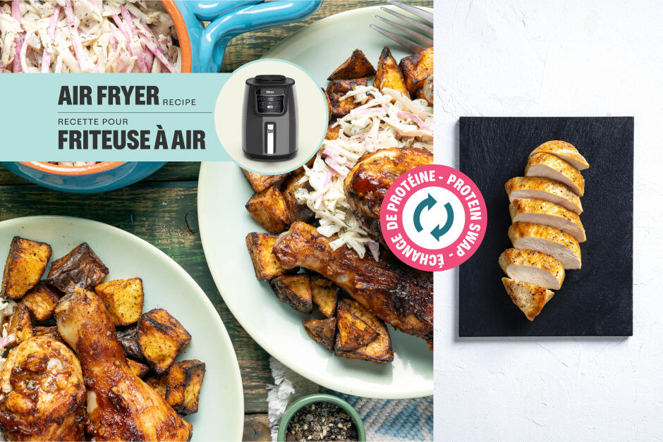 Échange de protéine | Poitrines de poulet laquées sucrées aux épices BBQ hickory
