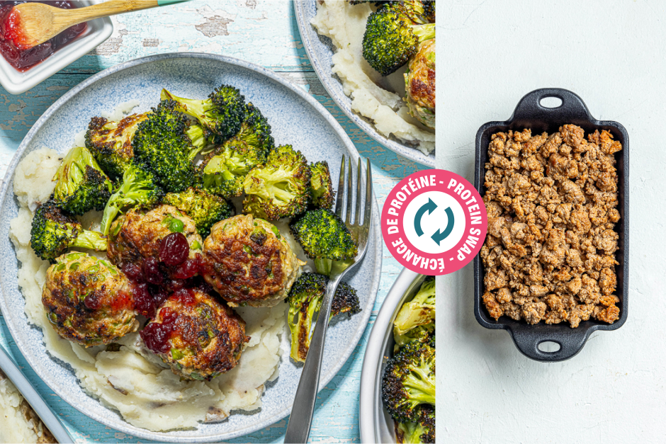 Échange de protéine | Boulettes de chorizo et de pois à la suédoise