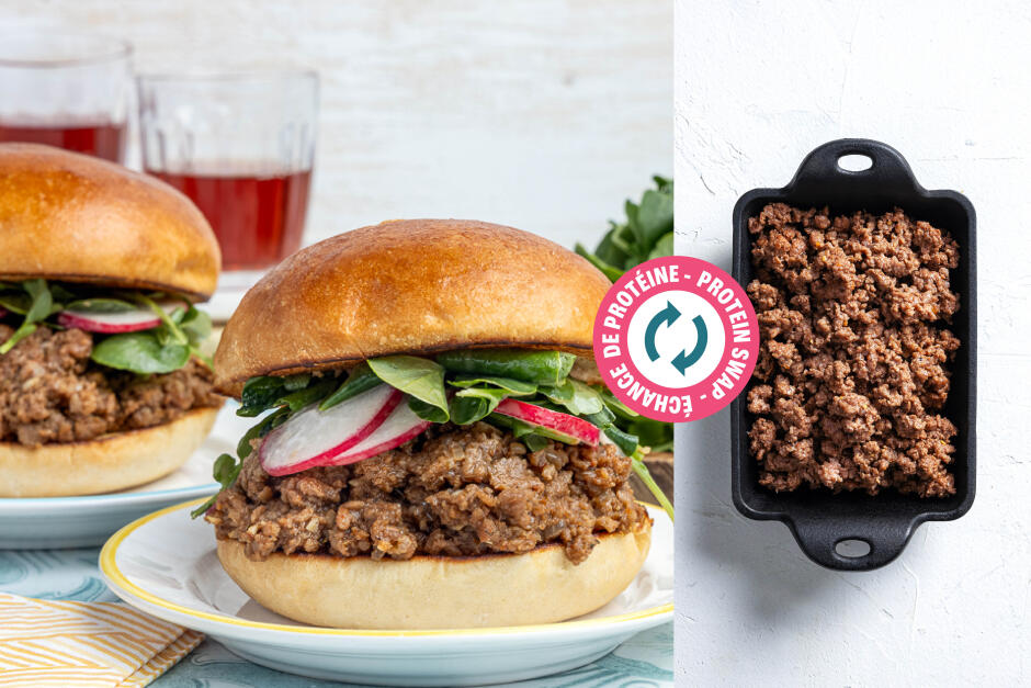 Échange de protéine | Sloppy Joe au bœuf haché