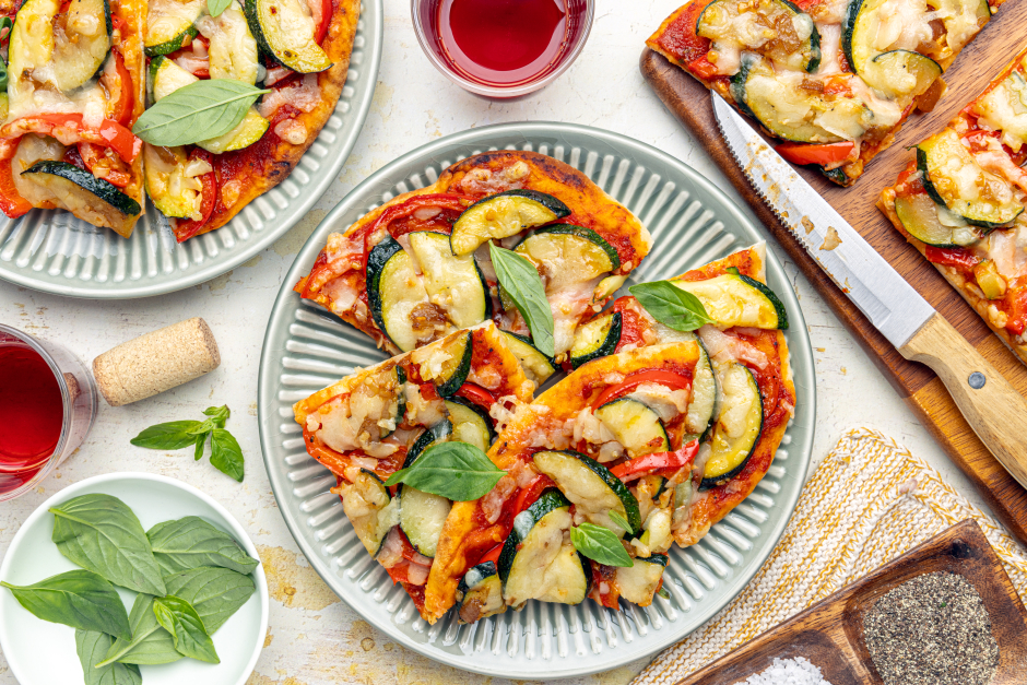 Caramelized Onion & Aged Cheddar Flatbreads