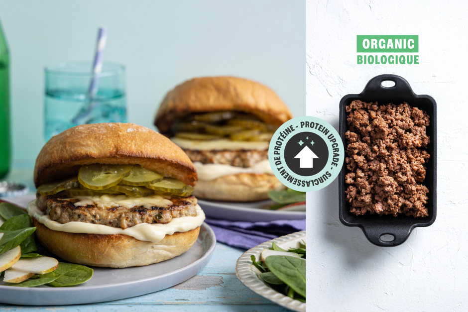 Protein Upgrade | Quick ORGANIC Beef & Cheddar Smash Burgers