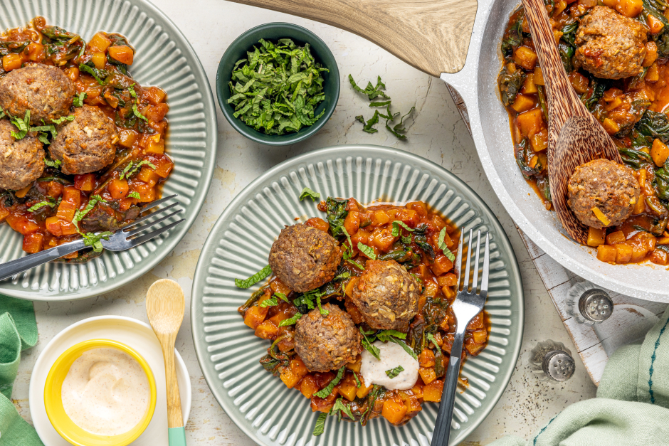 Carb-Wise: Saucy Moroccan-Style Beef Meatballs