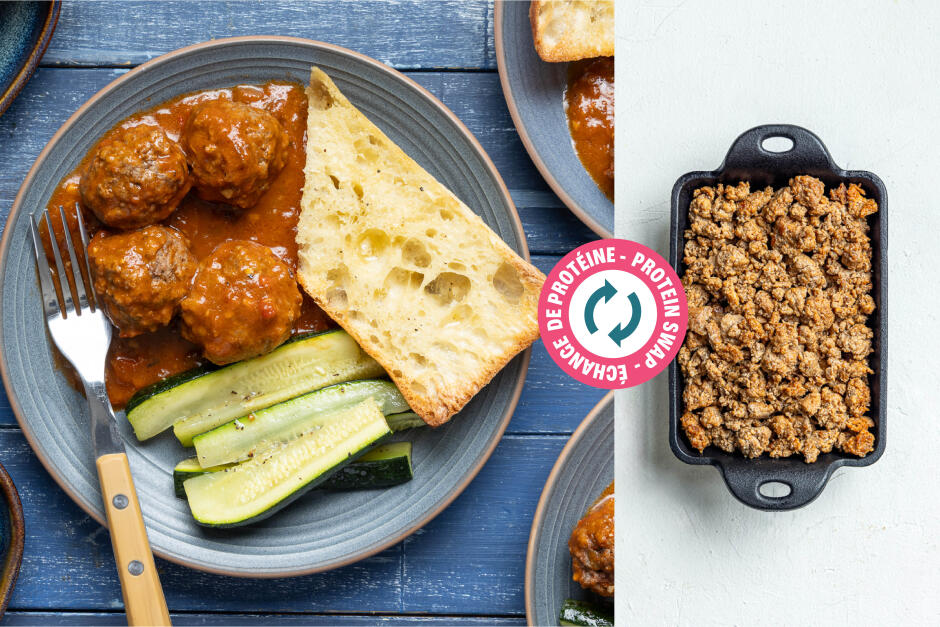 Protein Swap | Spoon-Drop Chorizo Albondigas