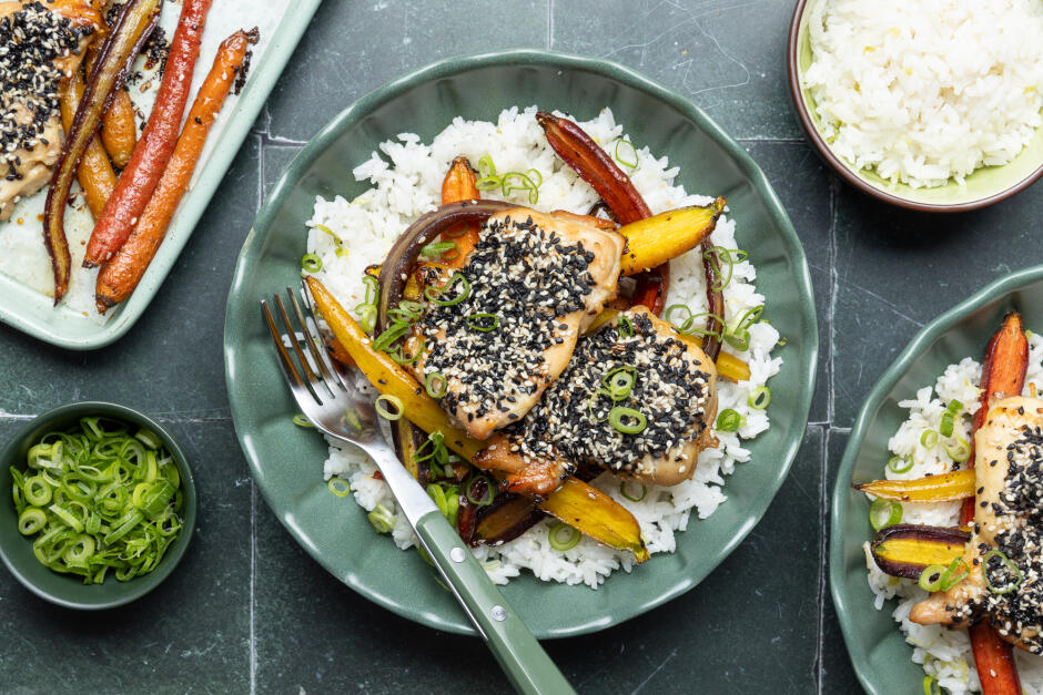 Miso-Sesame Baked Chicken