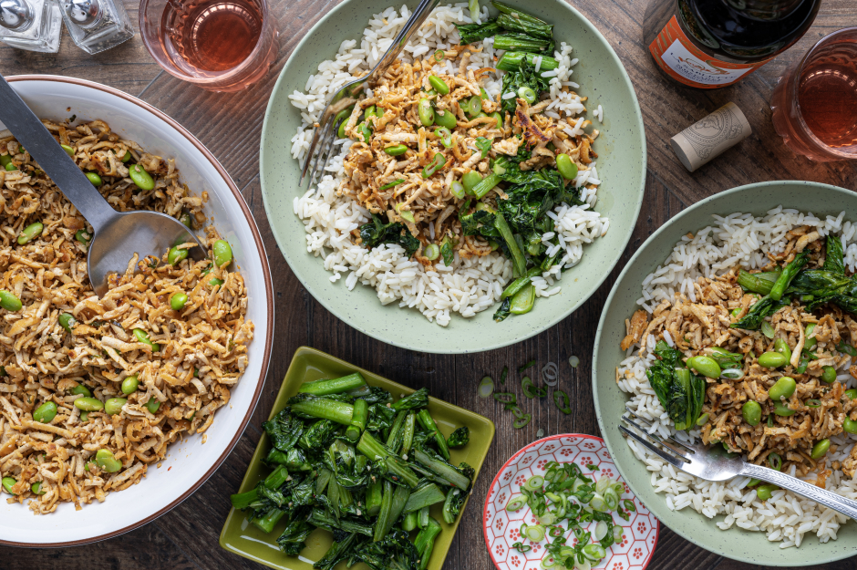 Soy & Scallion Tofu Rice Bowls