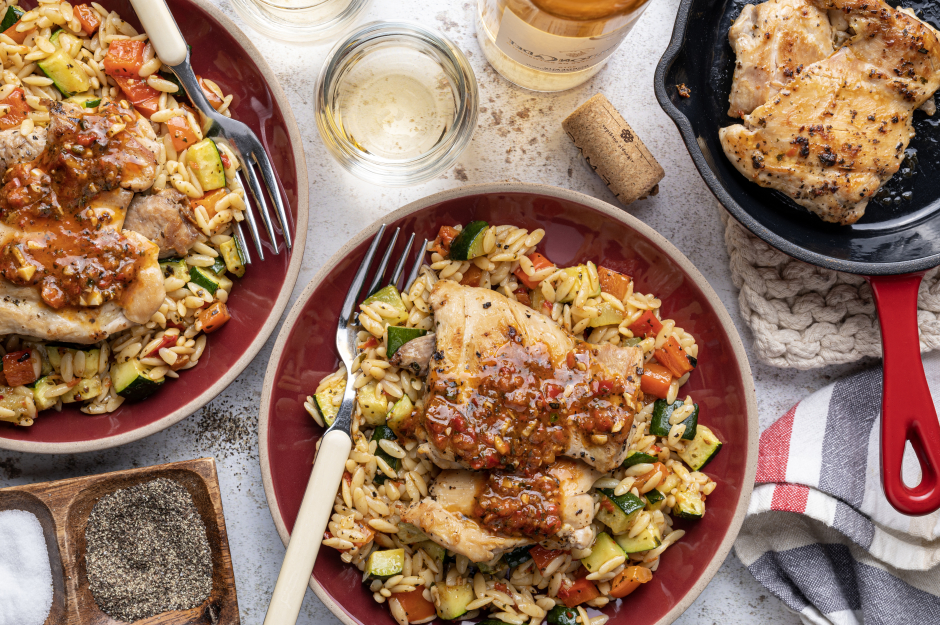 Olive-Spiced Chicken Thighs