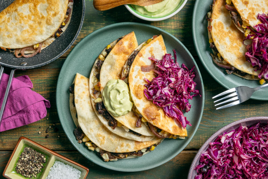 Black Bean & Corn Quesadillas