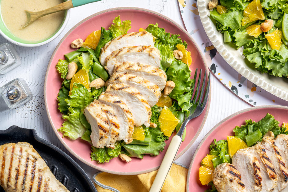 Orange-Tahini Grilled Chicken Salad