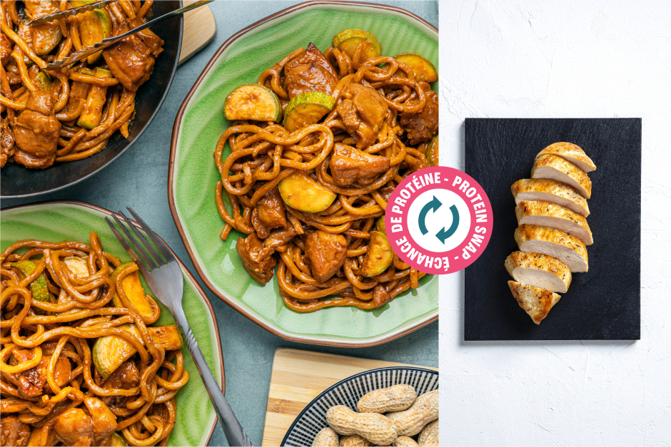 Échange de protéine | Poitrines de poulet épicées arachides-gingembre