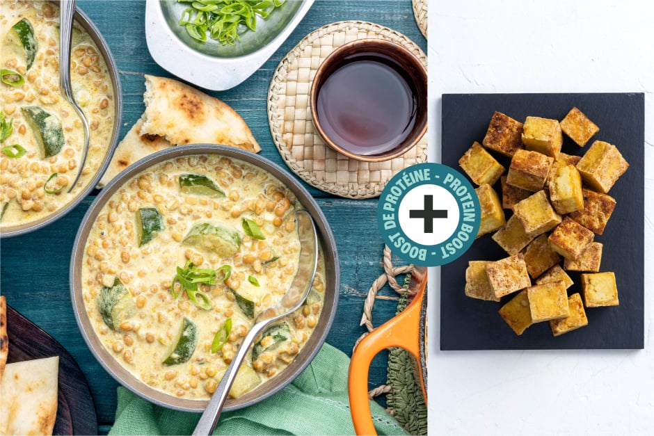 Protein Boost | Tofu & Coconut Ginger Lentil Dal