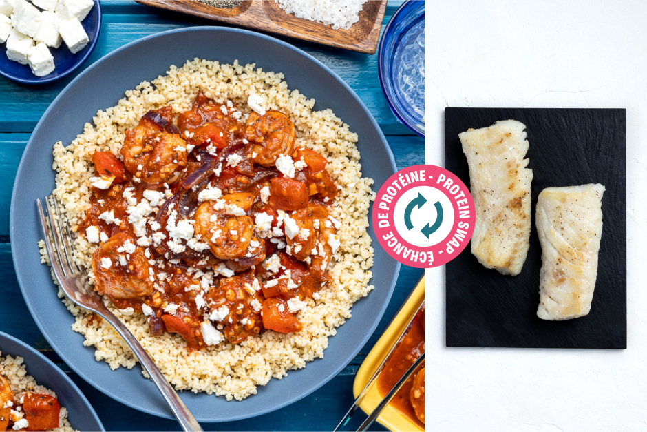 Protein Swap | Greek-Style Cod Saganaki