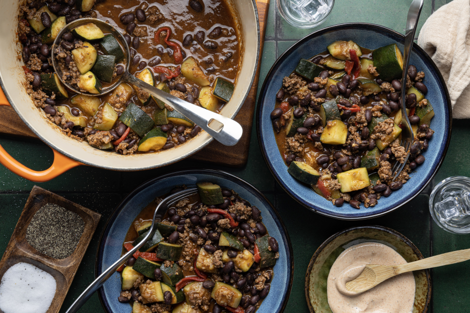 Carb-Wise: Ground Beef & Black Bean Stew