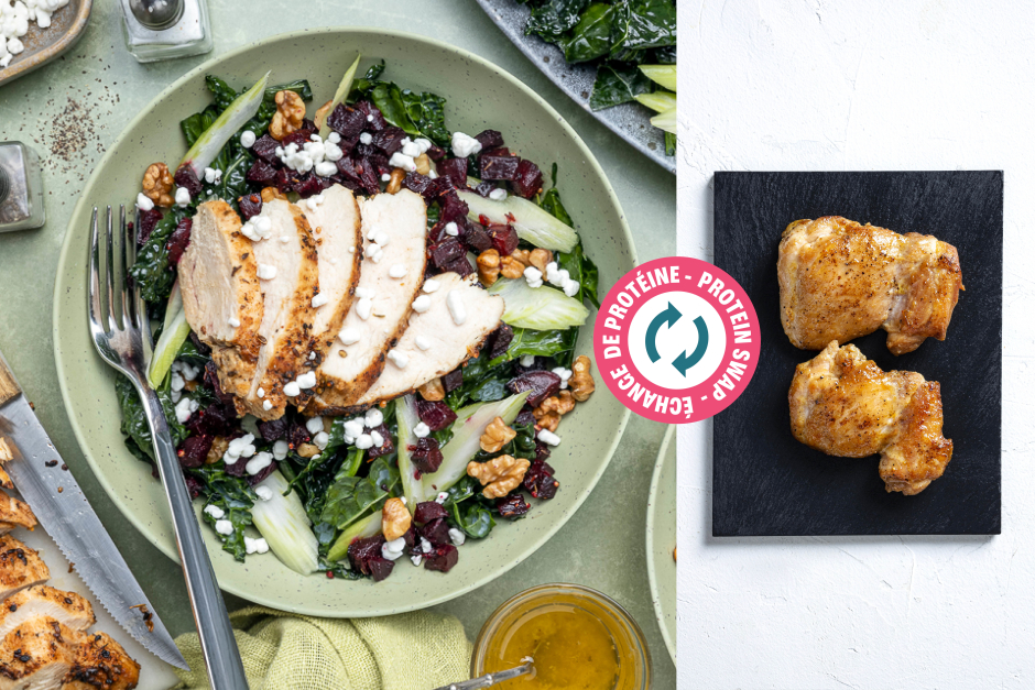 Protein Swap | Pan-Roasted Chicken Harvest Salad