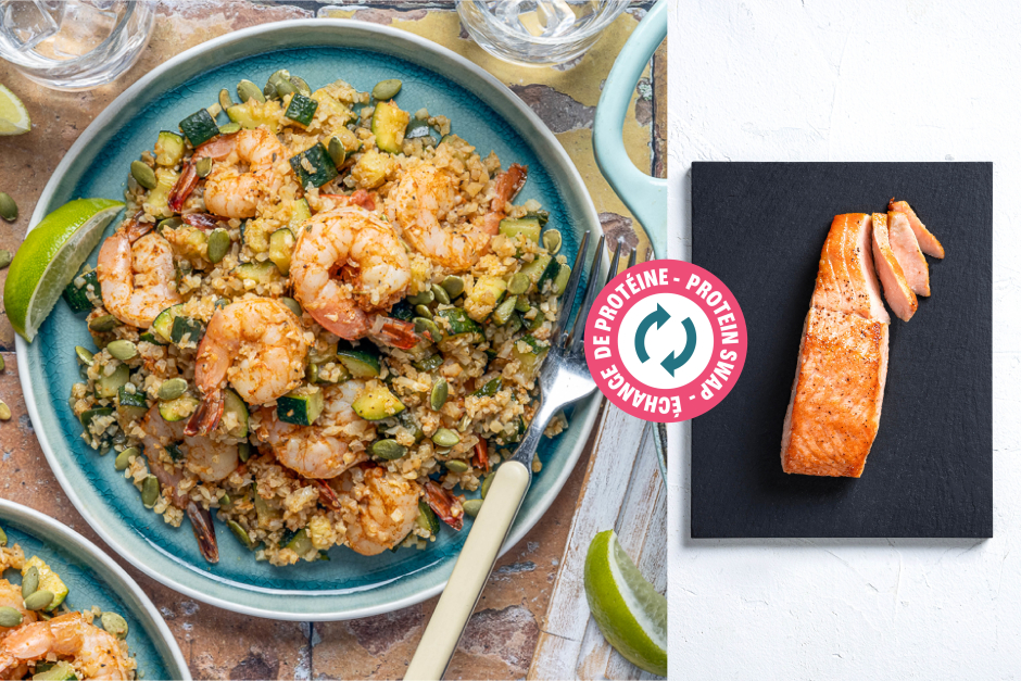 Protein Swap | Mexican-Spiced Salmon & Veggie ‘Rice’