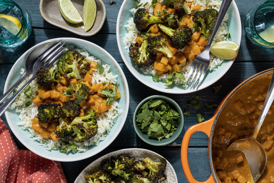 Cari de courge musquée style satay