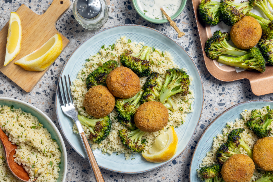 Herby Lemon Falafel Bowls