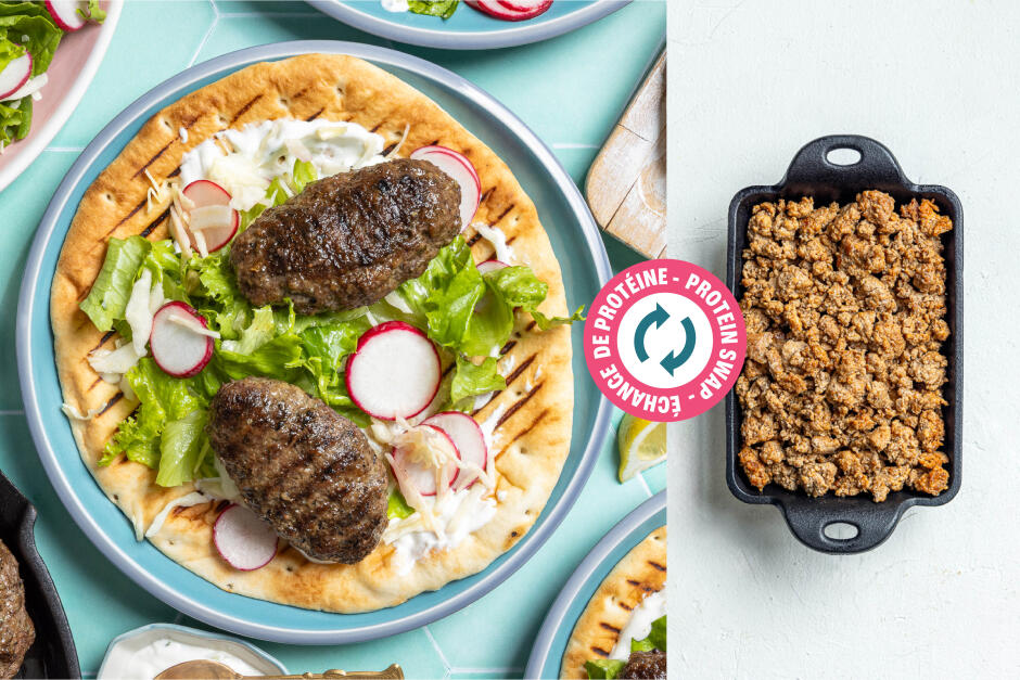 Protein Swap | Grilled Gyro Chorizo Pita