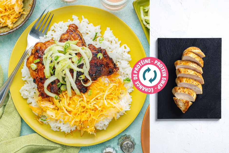 Protein Swap | Pineapple Chili Chicken Breasts with Zesty Chayote Salad