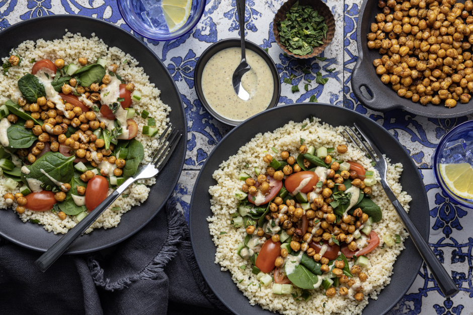 Za’atar Nourish Bowls with Roasted Chickpeas