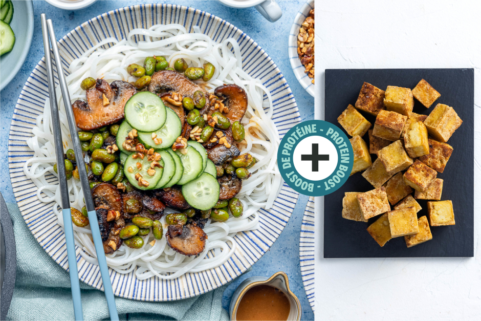 Protein Boost | Veggie Spring Roll Bowls with Tofu