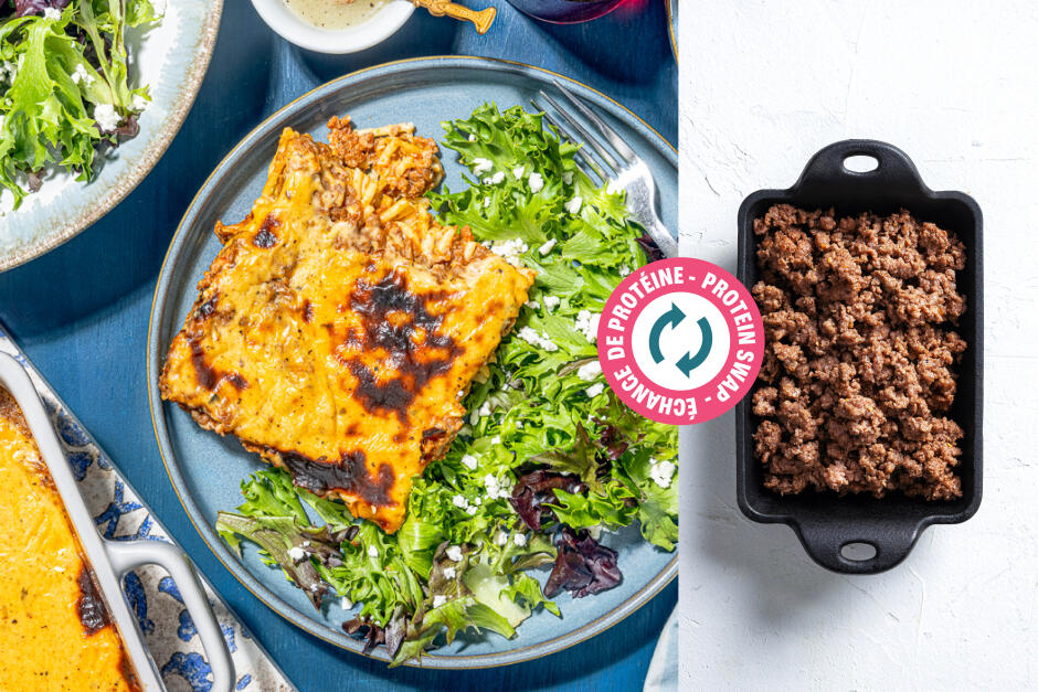 Échange de protéine | Pastitsio au bœuf haché