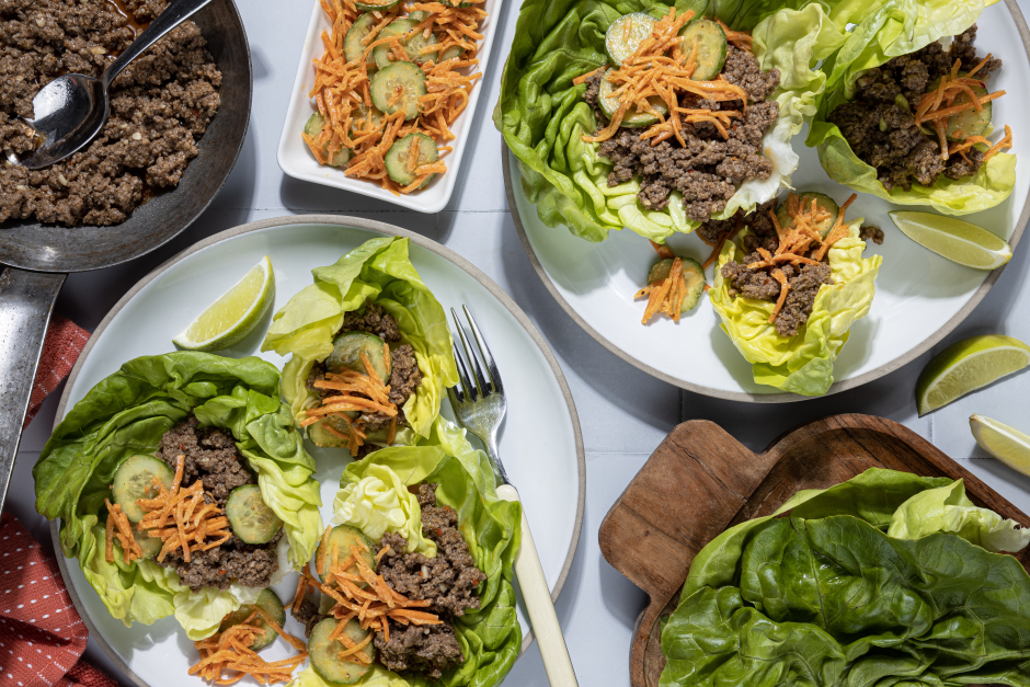 Paleo: Quick Korean-Spiced Ground Beef Lettuce Wraps