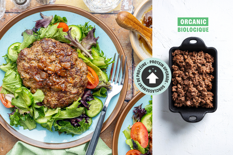 Protein Upgrade | French Onion ORGANIC Beef Patties