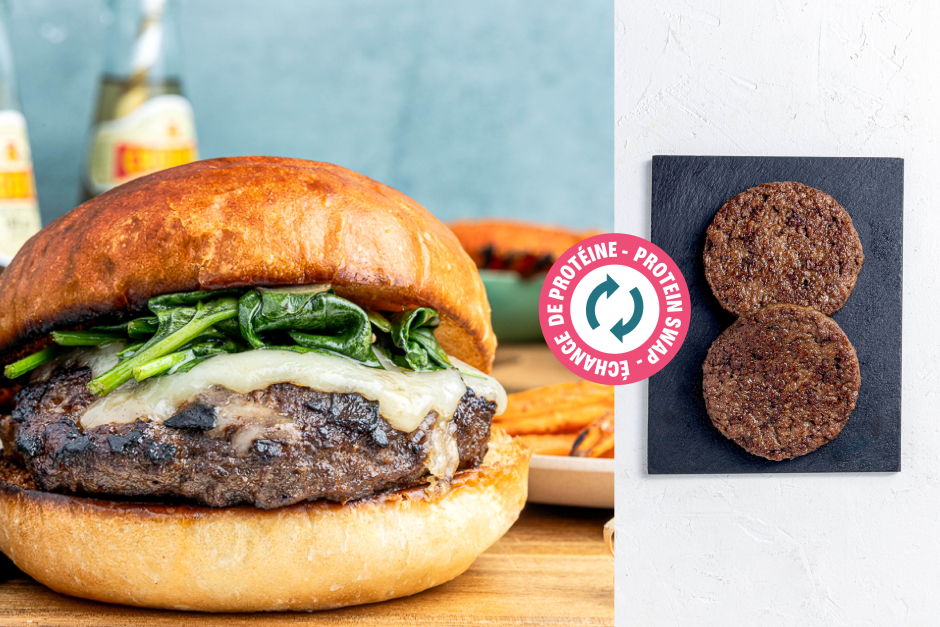 Protein Swap | French Onion Impossible™ Beef Cheeseburgers