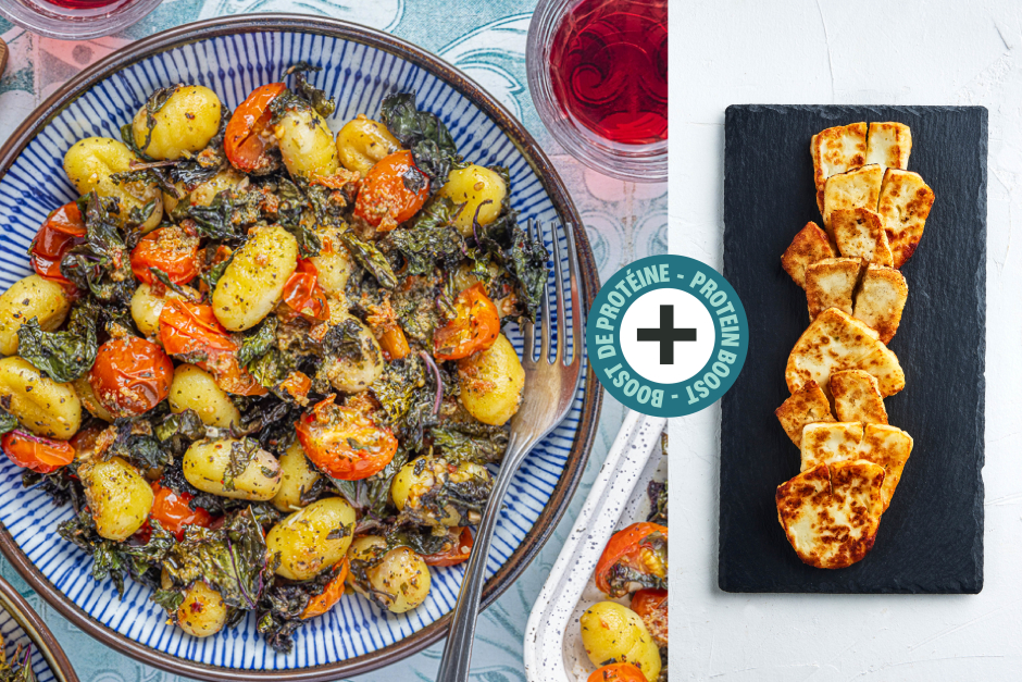 Protein Boost | Sheet Pan Veggie Gnocchi with Halloumi